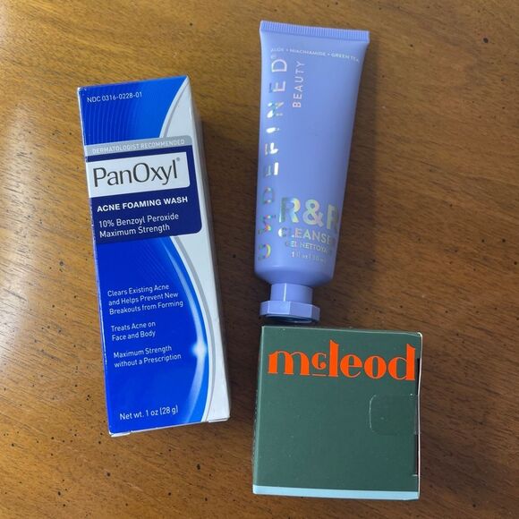 NWT:PanOxyl Acne Foaming Wash, Kate daily stone and R&R Cleanser Set - Picture 1 of 8